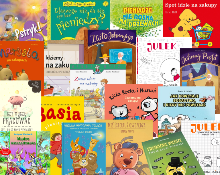 Książki w edukacji finansowej dzieci cz.1. Lista lektur dla dzieci od 0 do 6 lat.